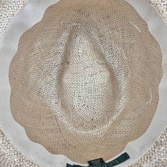 LAUREN RALPH LAUREN WOMEN’S STRAW FEDORA – NATURAL WOVEN STYLE WITH RIBBON BAND main image 4
